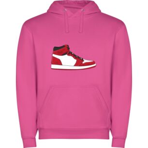 Flaming Red Sneaker Sketch Φούτερ με κουκούλα
