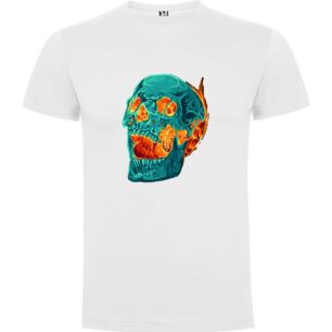 Flaming Skull Nebula Tshirt σε χρώμα Λευκό XXXLarge(3XL)