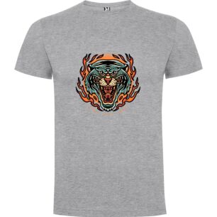 Flaming Tiger Tattoo Art Tshirt