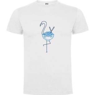 Flamingo Noodle Delight Tshirt σε χρώμα Λευκό Medium
