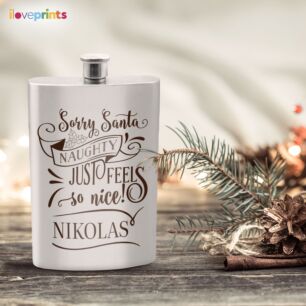 Naughty Christmas Flask