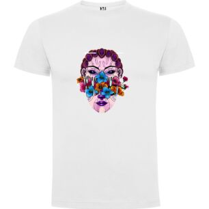 Flower Cyborg Art Tshirt σε χρώμα Λευκό Medium