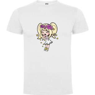 Flower Fairy Chibi Girl Tshirt σε χρώμα Λευκό 5-6 ετών