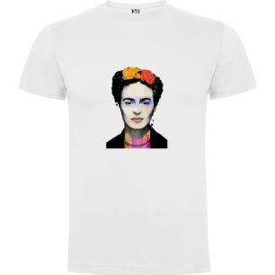 Flower-haired Frida's Portrait Tshirt σε χρώμα Λευκό 3-4 ετών