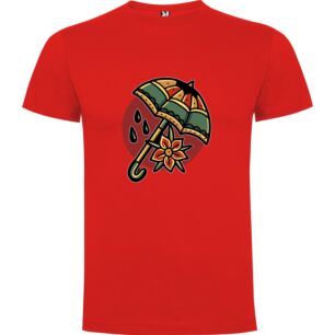 Flower Parasol Tattoo Tshirt