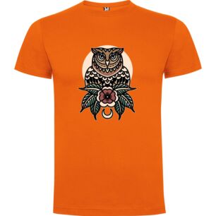 Flower-top Owl Tshirt