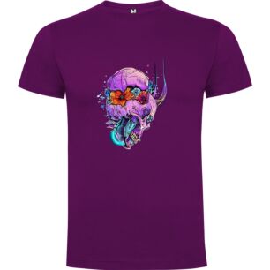 Flowerpunk Fantasy Skull Tshirt