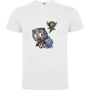 Flying Chibi Heroes Tshirt σε χρώμα Λευκό 9-10 ετών