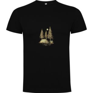 Forest Night Camping Adventure Tshirt