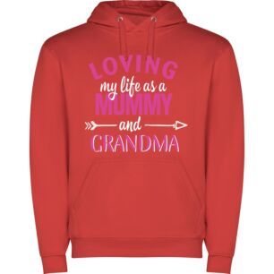 Forever Grandma, Happy Life Φούτερ με κουκούλα