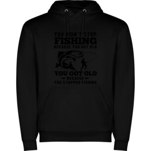 Forever Young: Fishing Tales Φούτερ με κουκούλα σε χρώμα Μαύρο Large