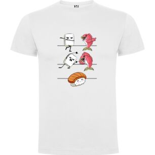 Funny Sushi Delights Tshirt σε χρώμα Λευκό XXXLarge(3XL)