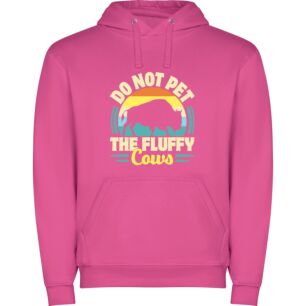 Furry Fluffy Cow Shirt Φούτερ με κουκούλα