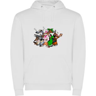 Furry Gangster Anthro Crew Φούτερ με κουκούλα σε χρώμα Λευκό 11-12 ετών
