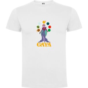 Galactic Gaia Goddess Tshirt σε χρώμα Λευκό 5-6 ετών