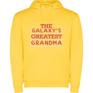Galactic Grandma's Grandeur Φούτερ με κουκούλα σε χρώμα Κίτρινο Medium