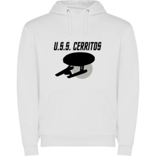 Galactic Retro: USS Certios Φούτερ με κουκούλα σε χρώμα Λευκό 5-6 ετών