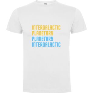 Galactic Typography HQ Tshirt σε χρώμα Λευκό 5-6 ετών