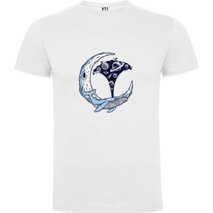 Galactic Whale Dance Tshirt σε χρώμα Λευκό XXXLarge(3XL)
