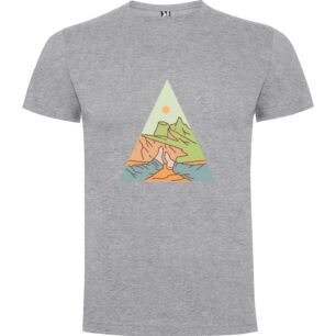 Geometric Mountain Portrait Tshirt