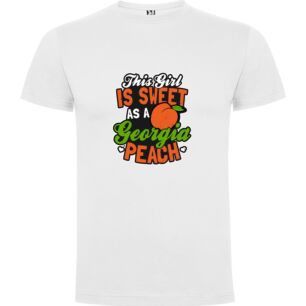 Georgia Peach Devotion Tshirt σε χρώμα Λευκό 7-8 ετών