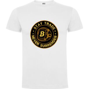 Gilded Bitcoin: Crypto Surrender Tshirt σε χρώμα Λευκό XLarge