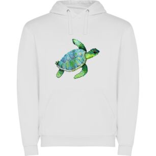 Glorious World of Turtles Φούτερ με κουκούλα σε χρώμα Λευκό 11-12 ετών