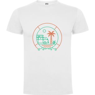 Glowing Miami Getaway Tshirt σε χρώμα Λευκό Medium