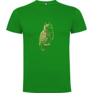 Glowing Owl Illustration Tshirt