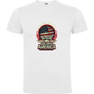 God Bless Military America Tshirt