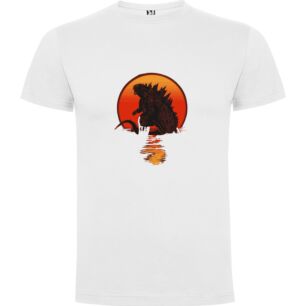 Godzilla's Sunset Portrait Tshirt σε χρώμα Λευκό 7-8 ετών