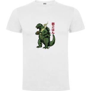 Godzilla's Tea Party Portrait Tshirt σε χρώμα Λευκό 11-12 ετών