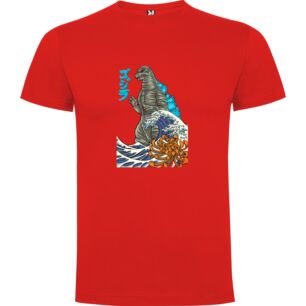 Godzilla's Wave Throne Tshirt