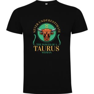 Golden Intimidation: Taurus Power Tshirt