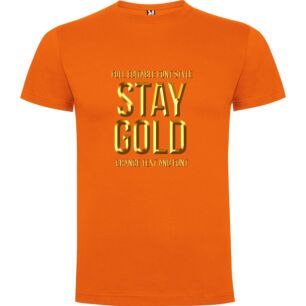 Golden Text Artistry Tshirt