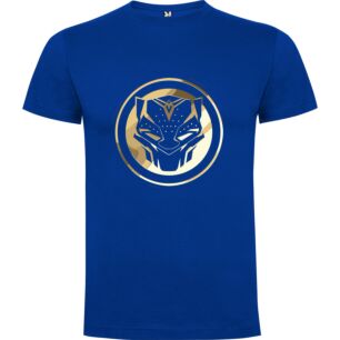 Golden Wakanda's Panther Emblem Tshirt