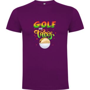 Golf & Tacos Artwork Tshirt σε χρώμα Μωβ 5-6 ετών