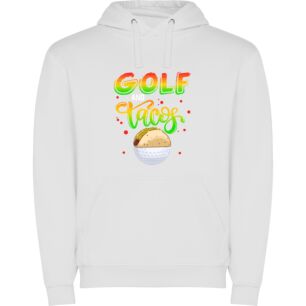 Golf & Tacos Groove Φούτερ με κουκούλα σε χρώμα Λευκό 3-4 ετών