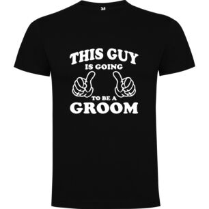 Gooseman's Vinyl Wedding Groove Tshirt σε χρώμα Μαύρο
