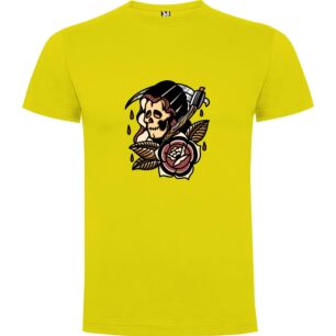 Gothic Rose Blade Tshirt σε χρώμα Κίτρινο XXXLarge(3XL)