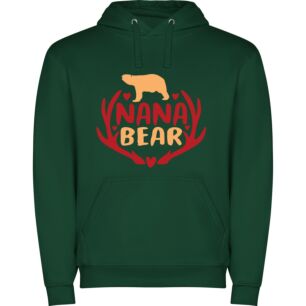Grandma's Vanara: Illustrated Bear Φούτερ με κουκούλα