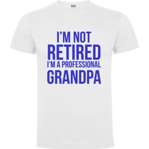 Grandpa Pro, Not Retired Tshirt σε χρώμα Λευκό Small