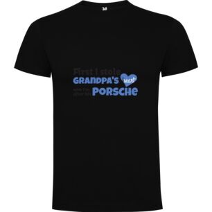 Grandpa's Porsche Heist Tshirt σε χρώμα Μαύρο 3-4 ετών