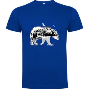 Grass-Standing Bear Illustration Tshirt