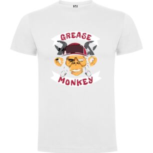 Greasy Wrench-Wielding Monkey Tshirt