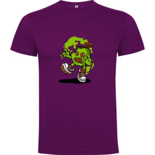 Green Apple Monster Mascot Tshirt