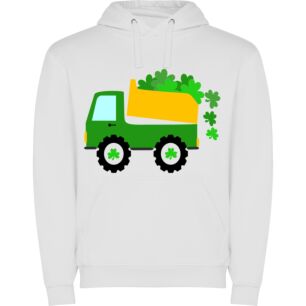 Green Clover Truck Delight Φούτερ με κουκούλα σε χρώμα Λευκό Medium