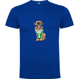 Green Dog Mascot Illustration Tshirt