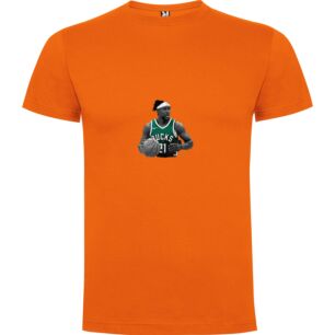 Green Hoops Holiday Vibes Tshirt σε χρώμα Πορτοκαλί 3-4 ετών