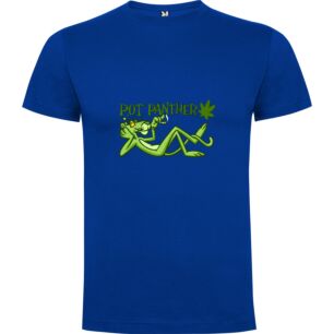 Green Panther Pot Personification Tshirt